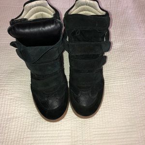 Isabel Marant black wedge sneakers 40
